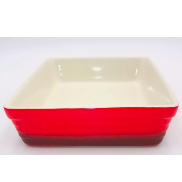 Mayfair & Jackson Casserole Dish Red Rectangle 11" x 7.5" x 2" Bake Microwavable - Picture 4 of 11